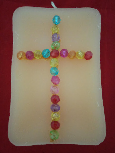 Candle, handmade,14.5x9.5cm