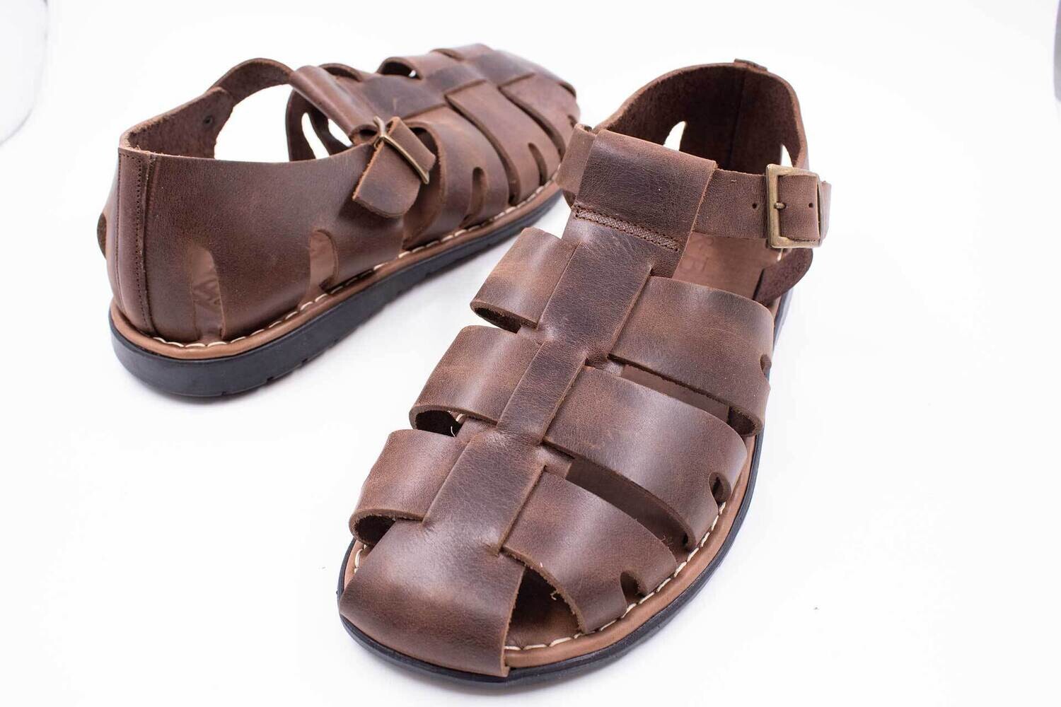 ​Greek handmade Roman leather sandals for men
