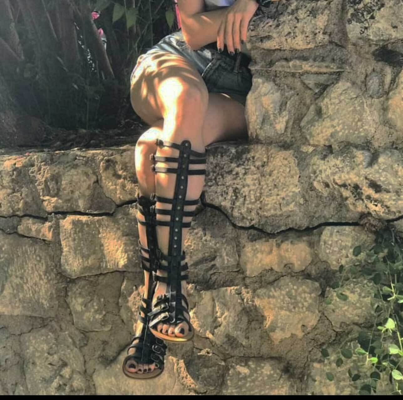 Women's handmade leather sandals, GLADIATOR