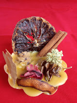 Pure Beeswax botanical decorative  firestarter