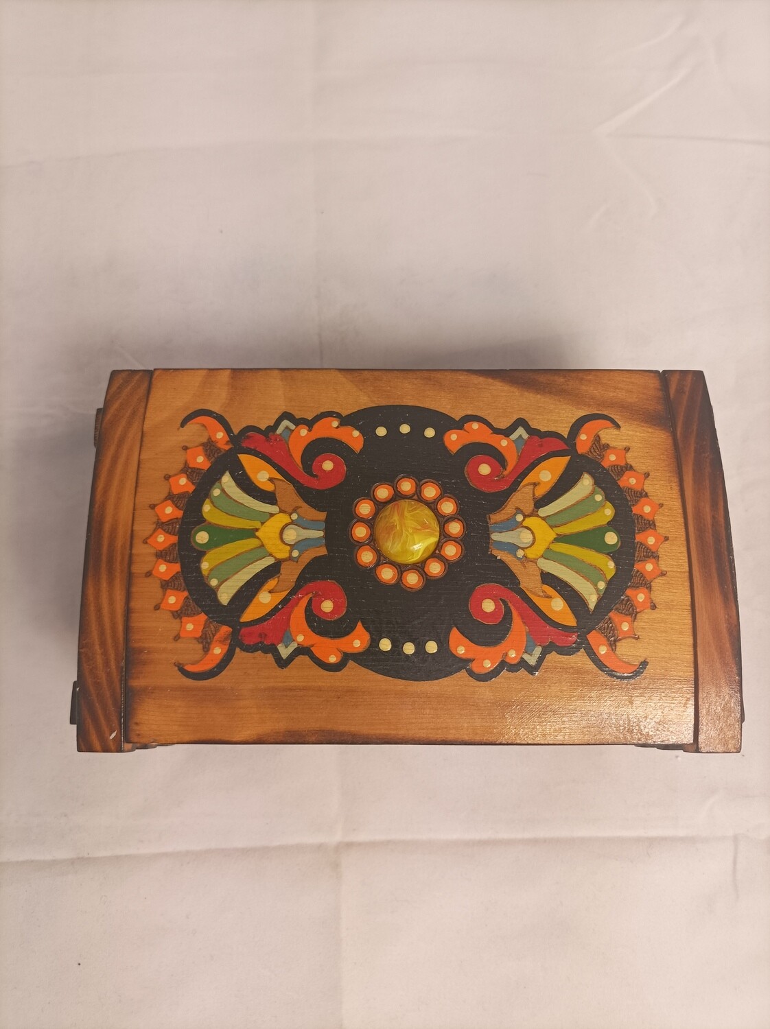 Handmade wooden painted box