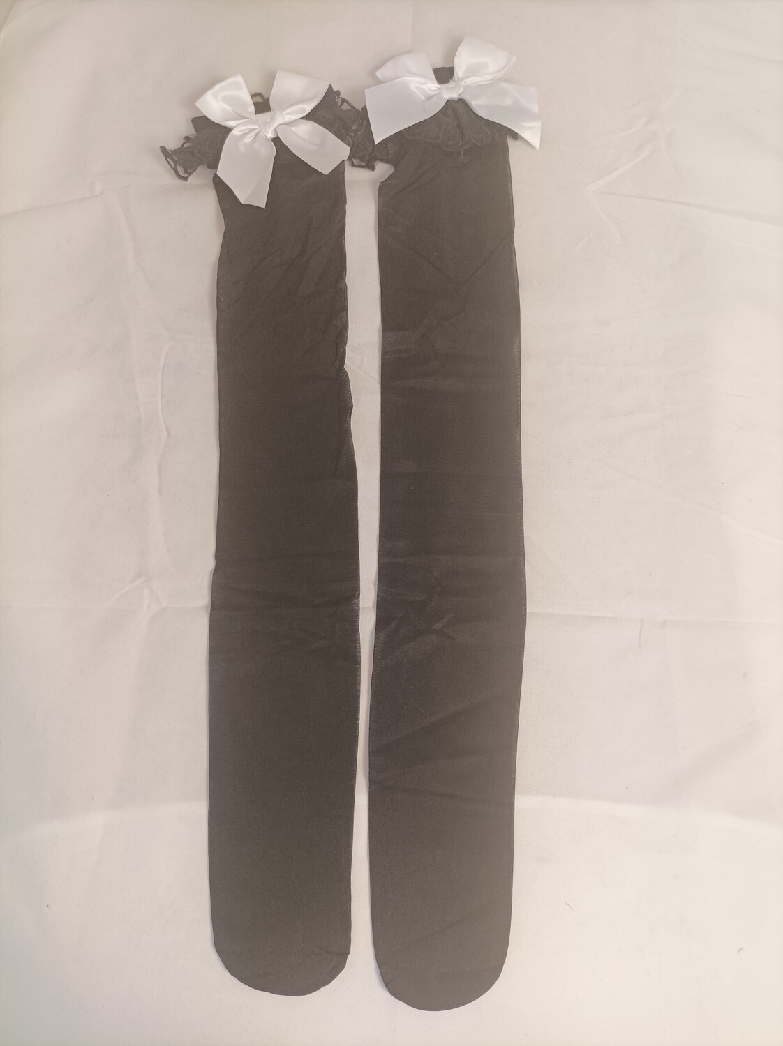 Set long black gloves