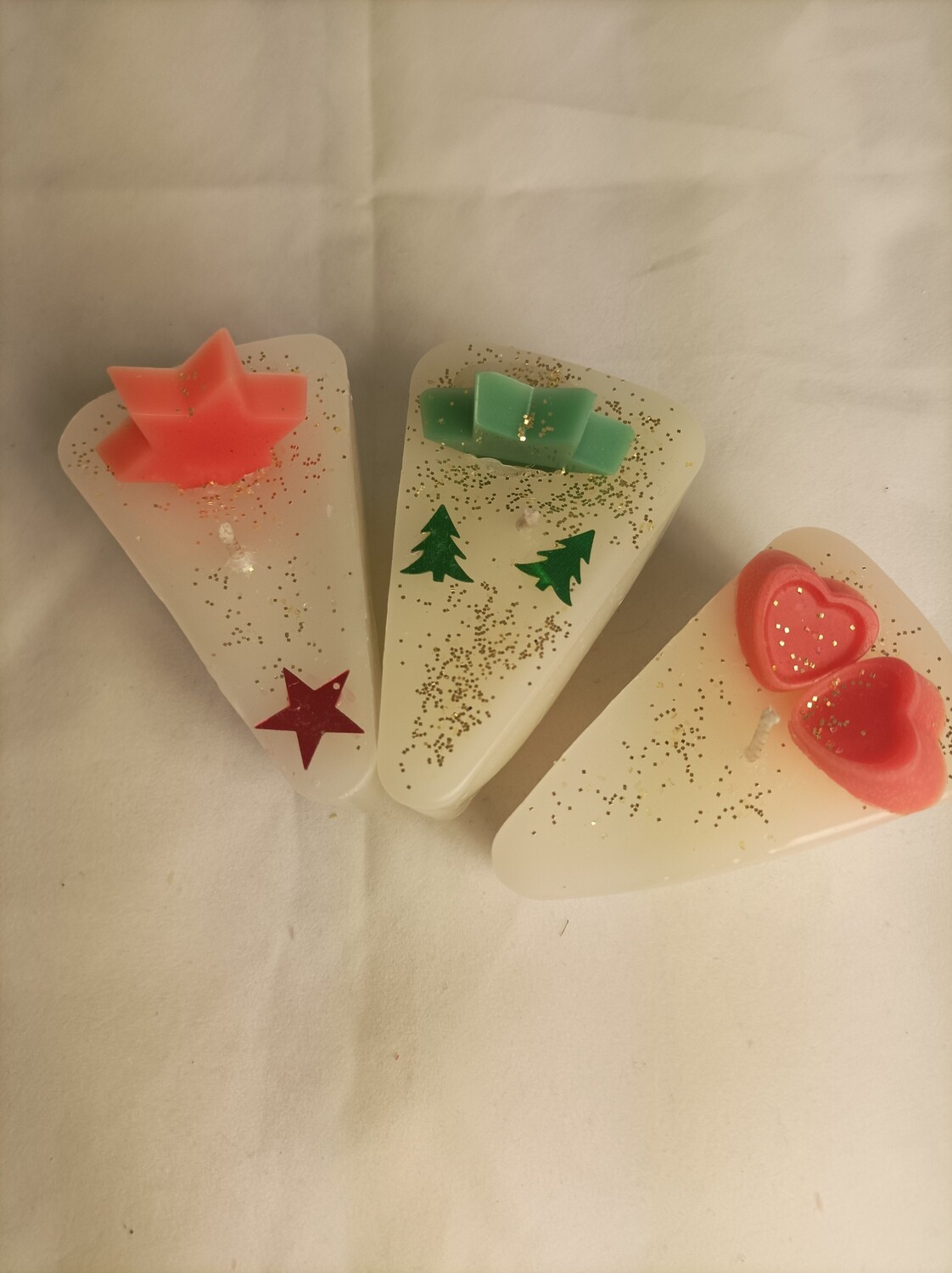 Set of 3 cake candles