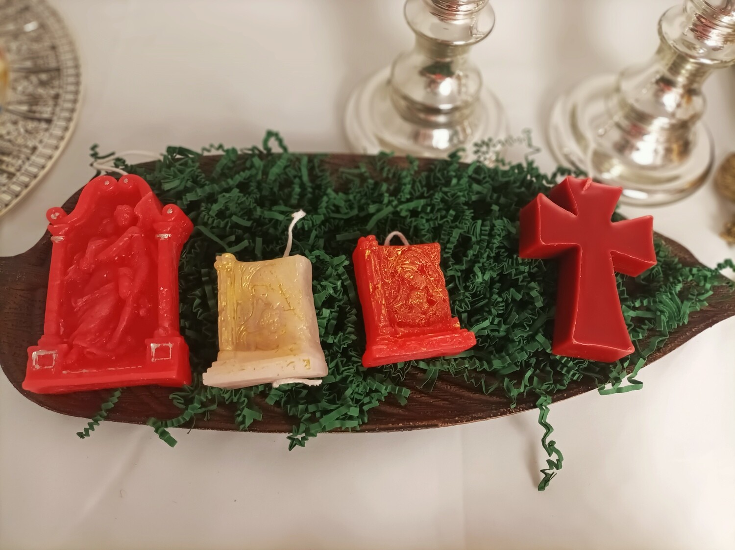 Set of 4 religious Candles
