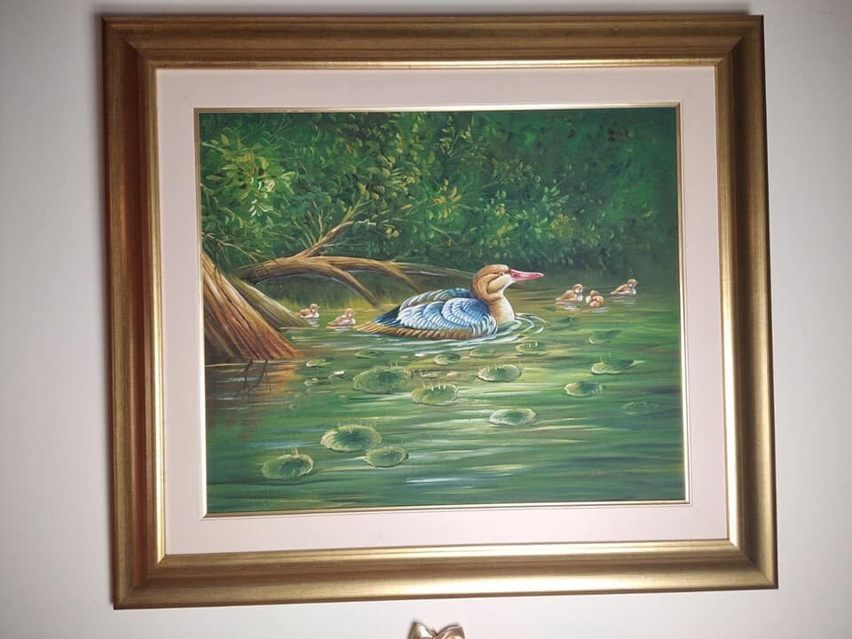 Frame Drawing, handmade, 72x82cm