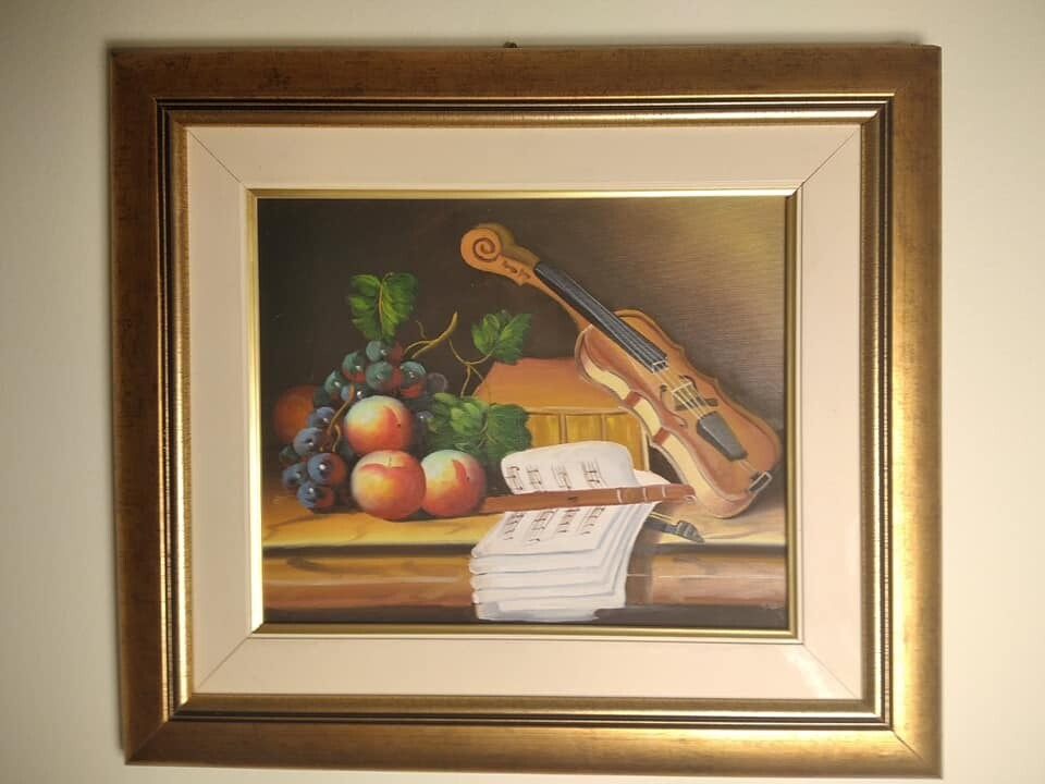 Frame Drawing, handmade, 34x40cm