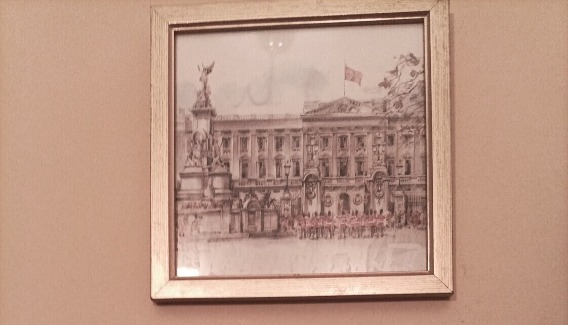 Frame gravure, from London, 19x19cm