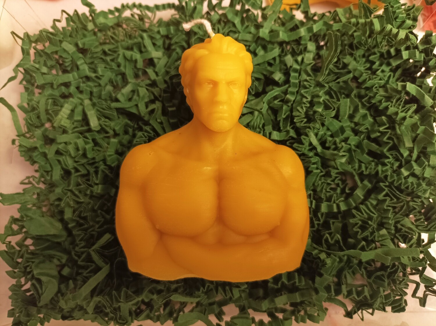 Genie, Jinn,  Muscle Man, candle