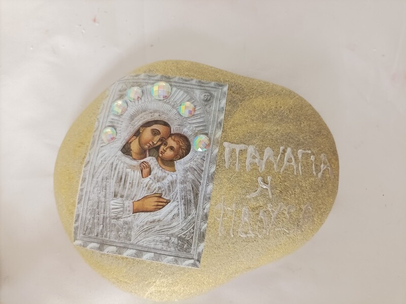 Religious decorative  big sea stone