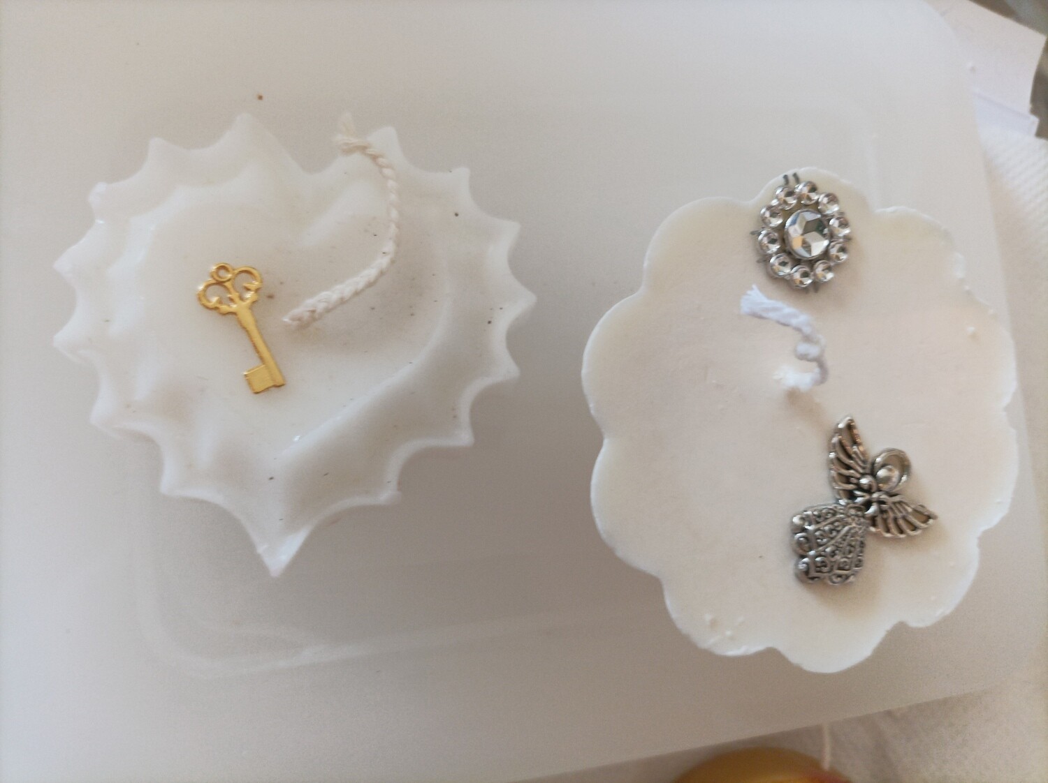 Set of two soy wax candles