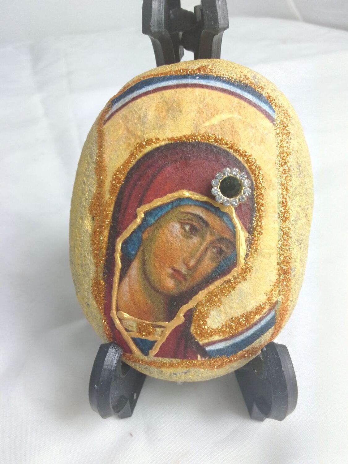 Virgin Mary  in  sea stone