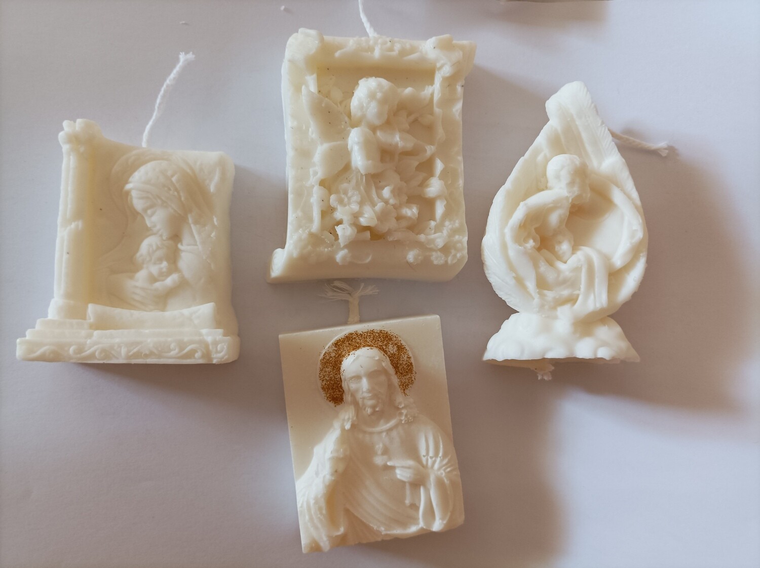 Set of 4 religious candles