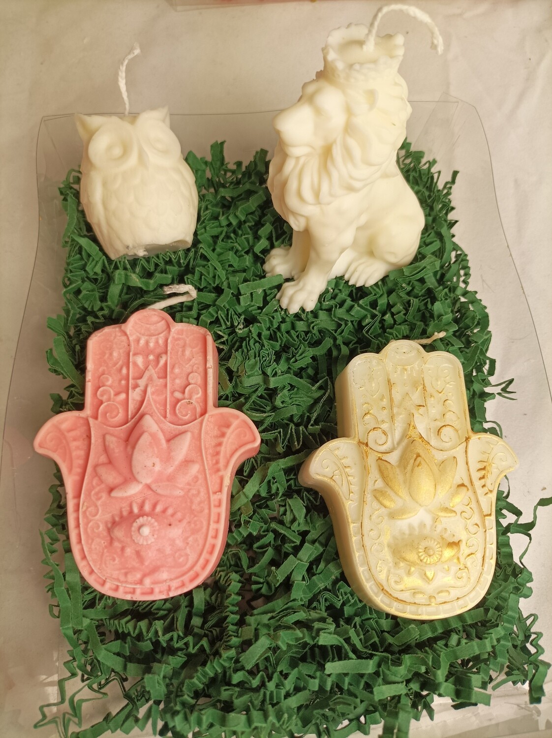 Gift box  of  4 handmade candles