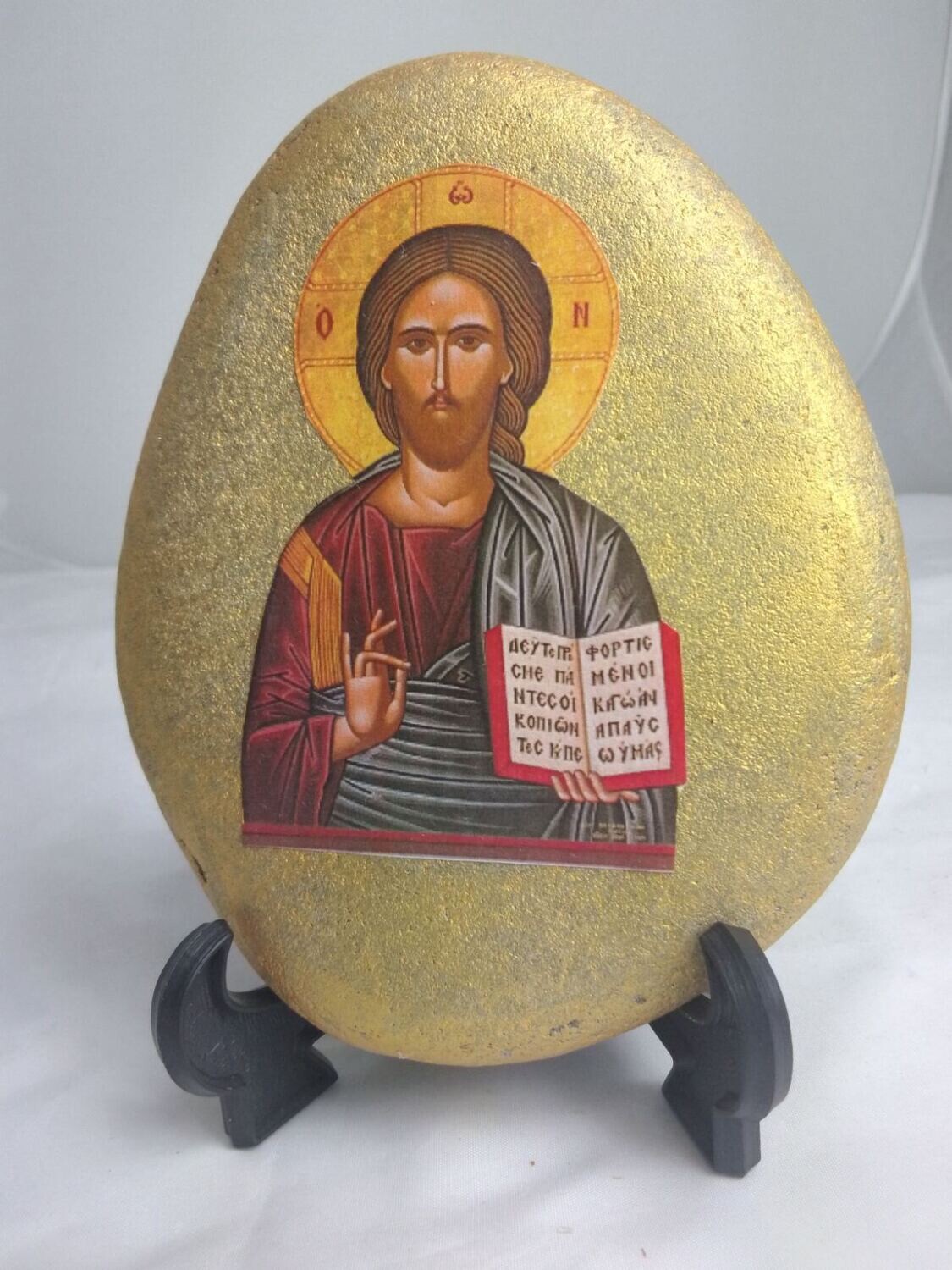 Jesus at a sea stone