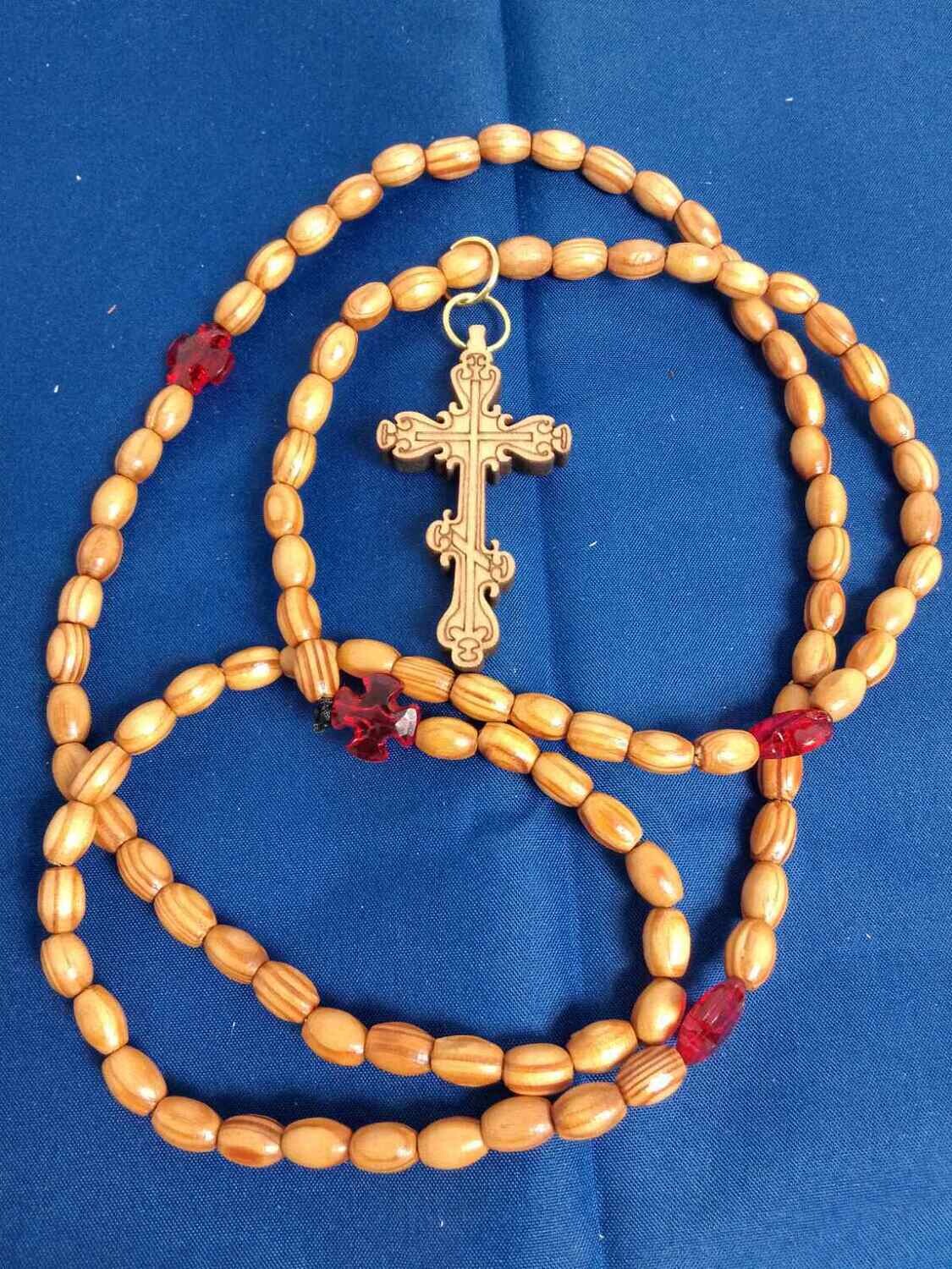 Handmade Christian' s prayer cord, rosary