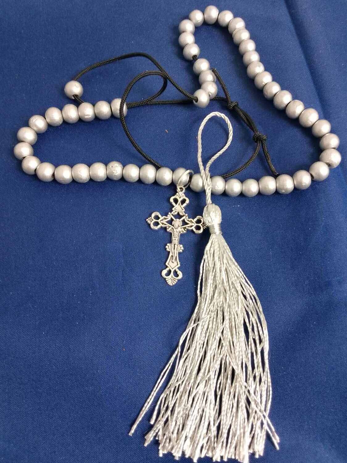 Handmade Christian' s prayer cord, rosary