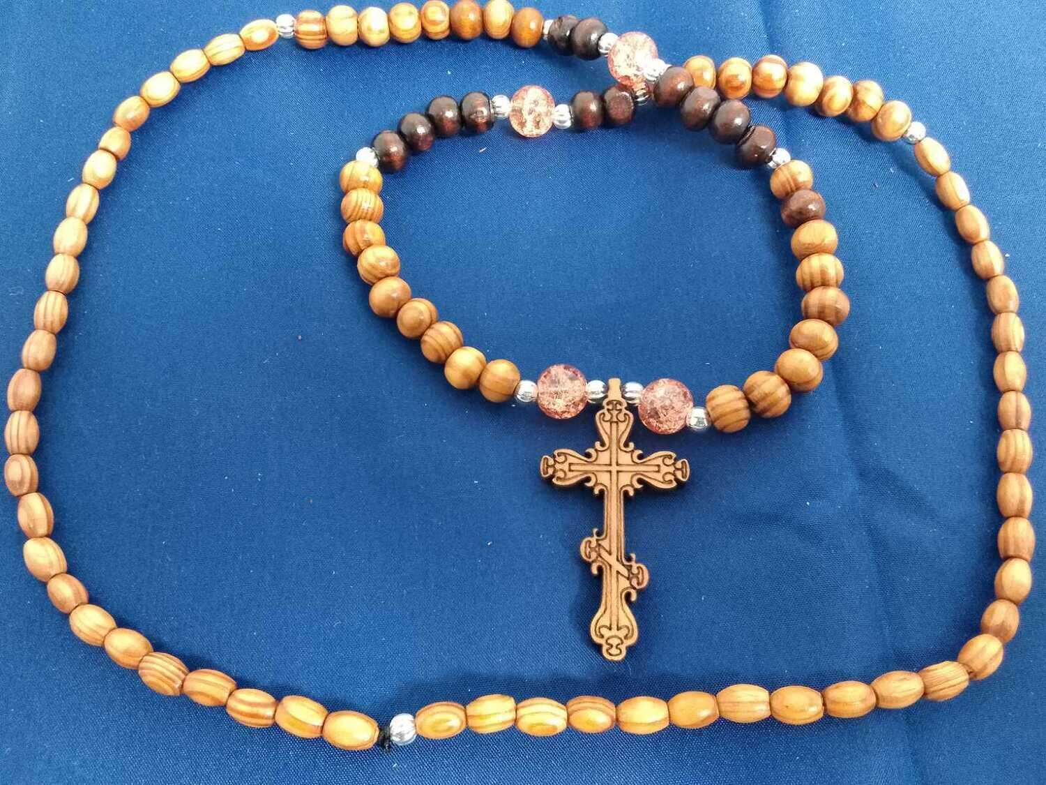 Handmade Christian' s prayer cord, rosary