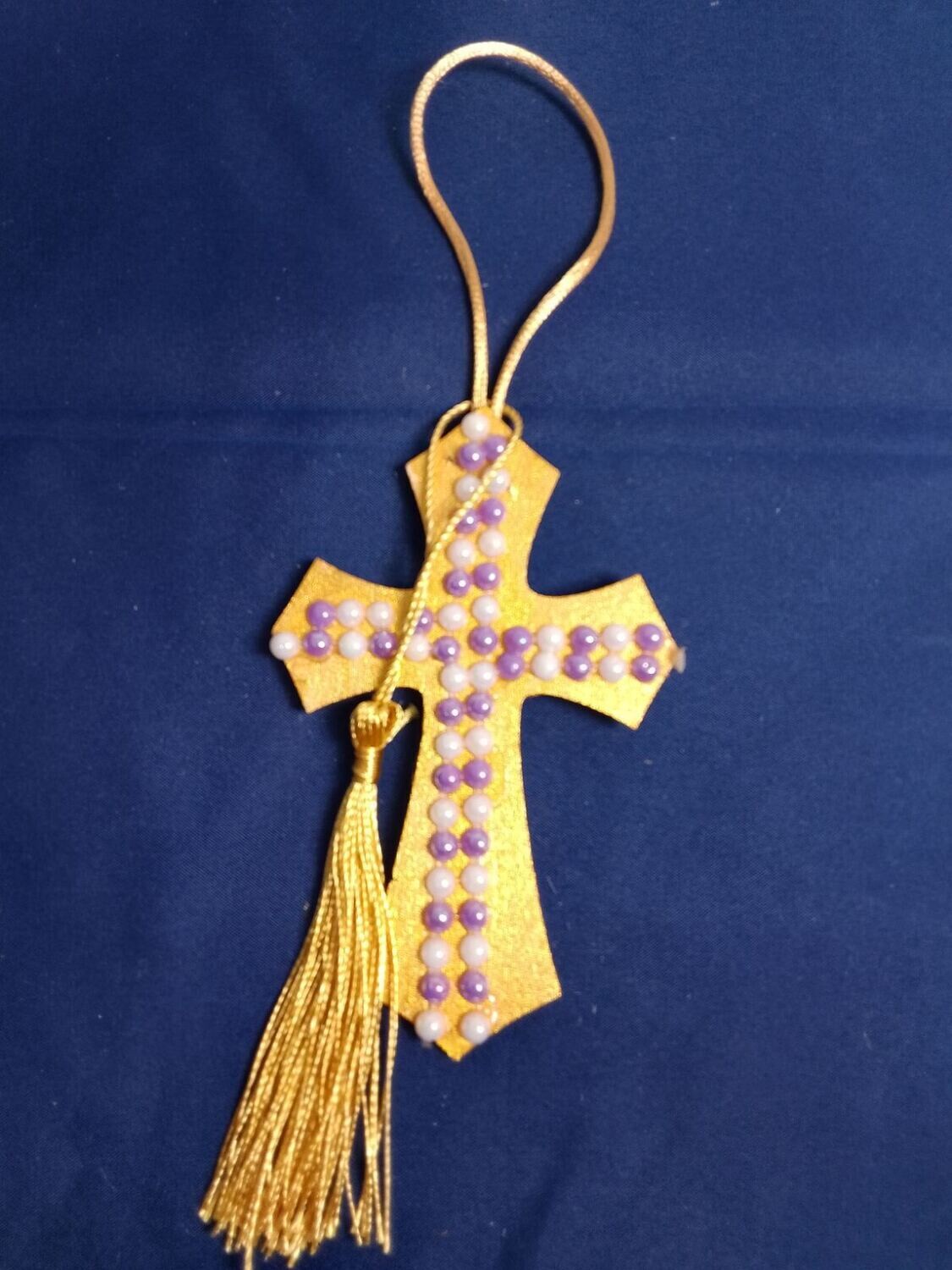 Wooden handmade decorative cross