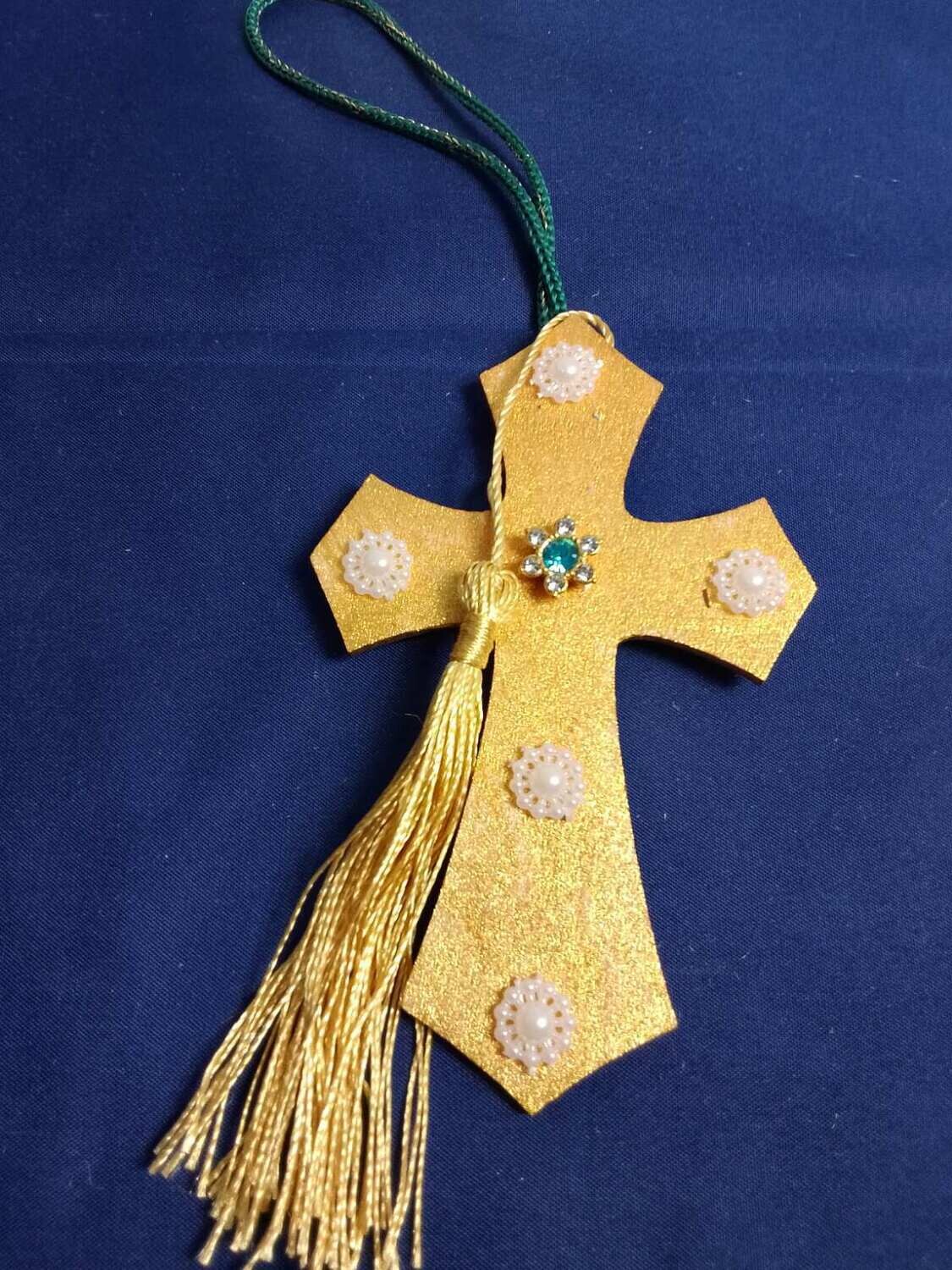 Wooden handmade decorative cross