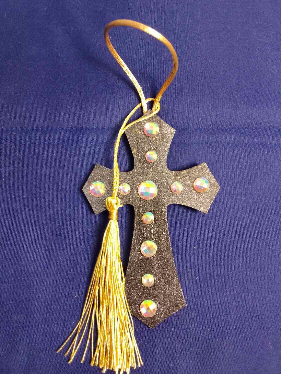 Wooden handmade decorative cross
