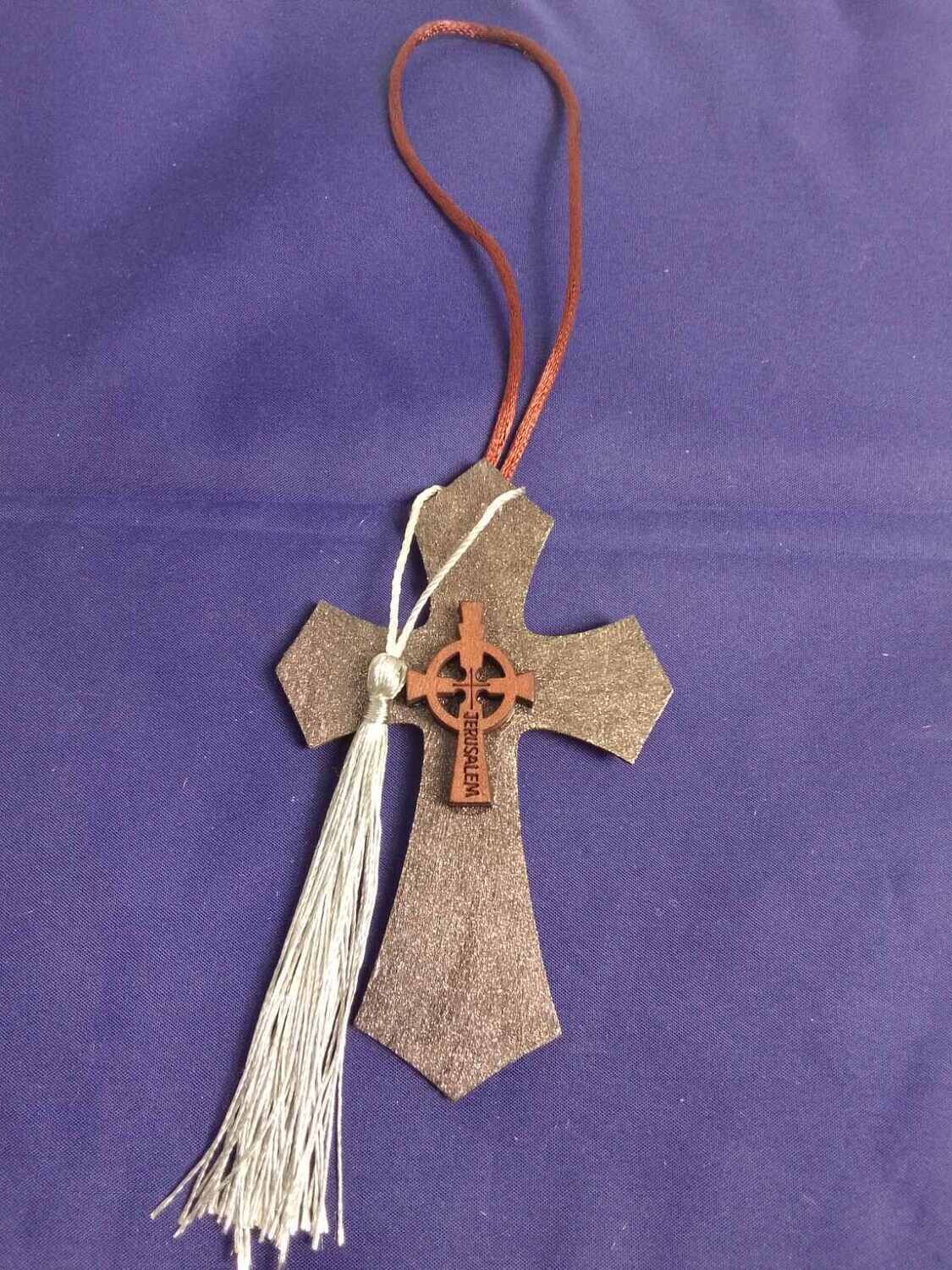 Wooden handmade decorative cross