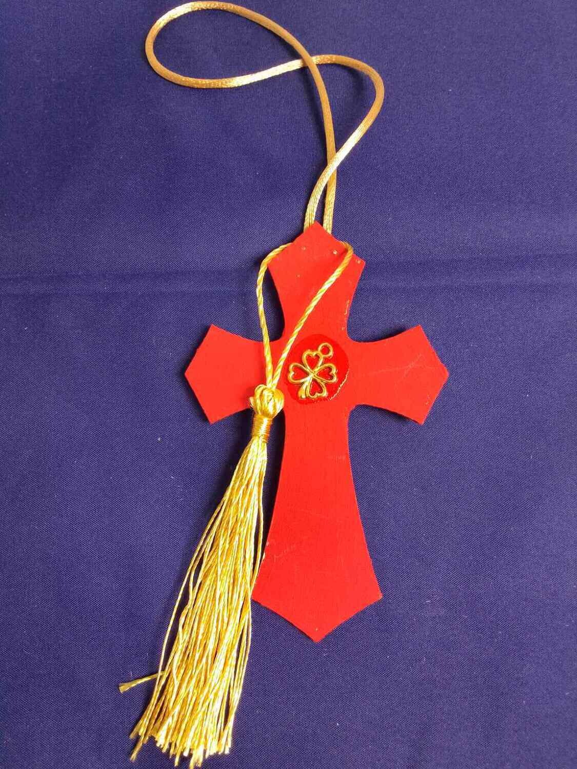 Wooden handmade decorative cross