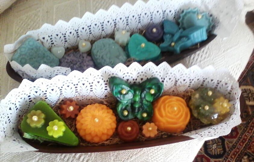 Handmade Gift glycerine soap set, with two gondolas