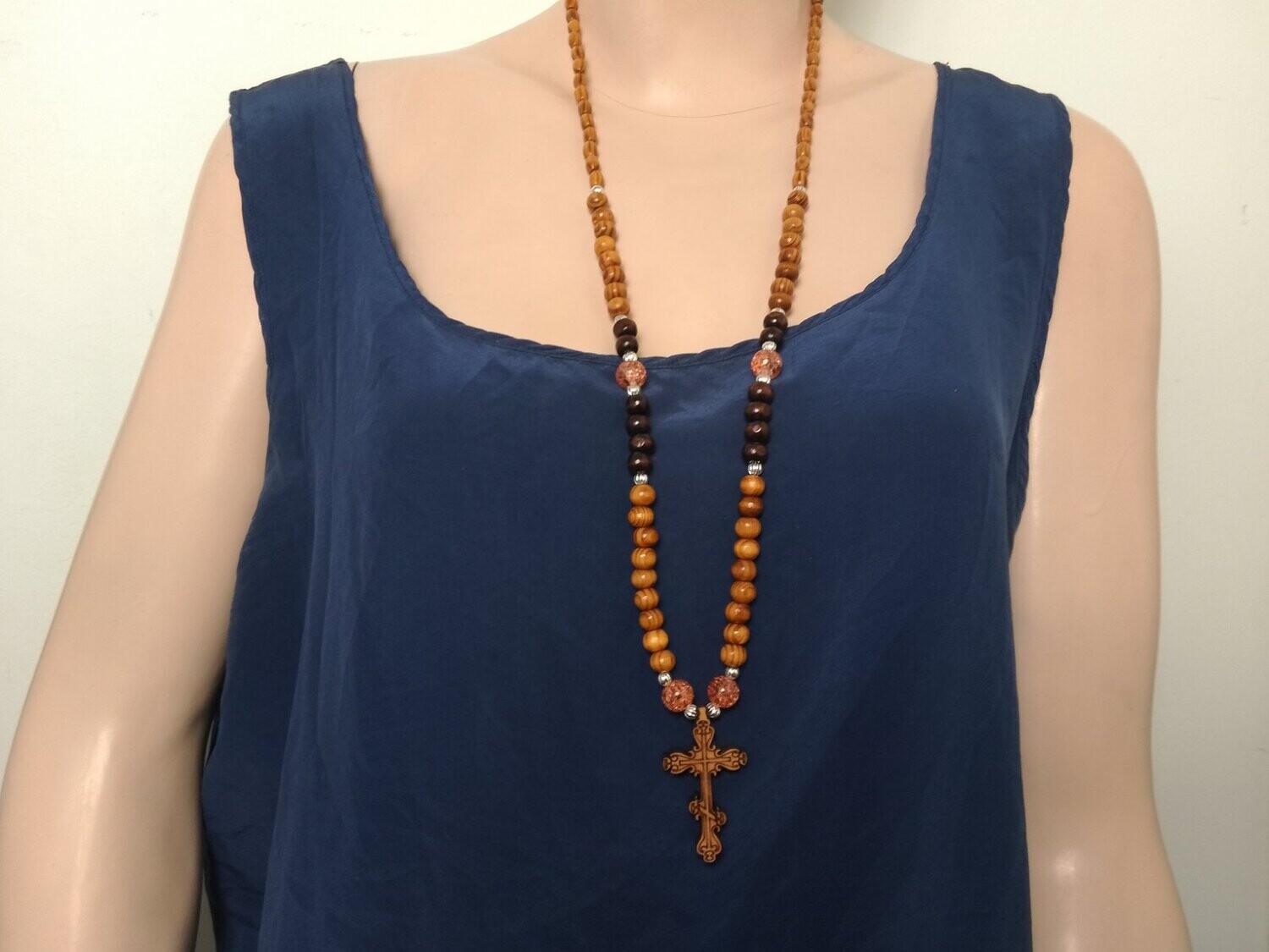Handmade Christian' s prayer cord, rosary