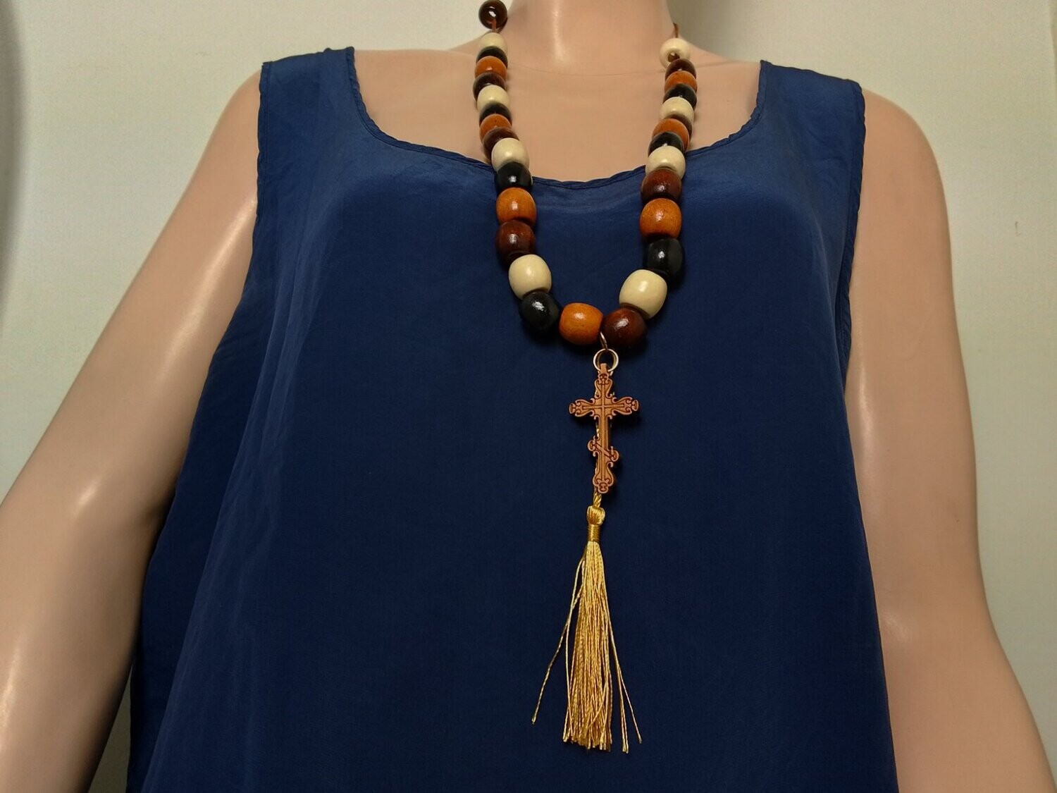 Handmade Christian' s prayer cord, rosary