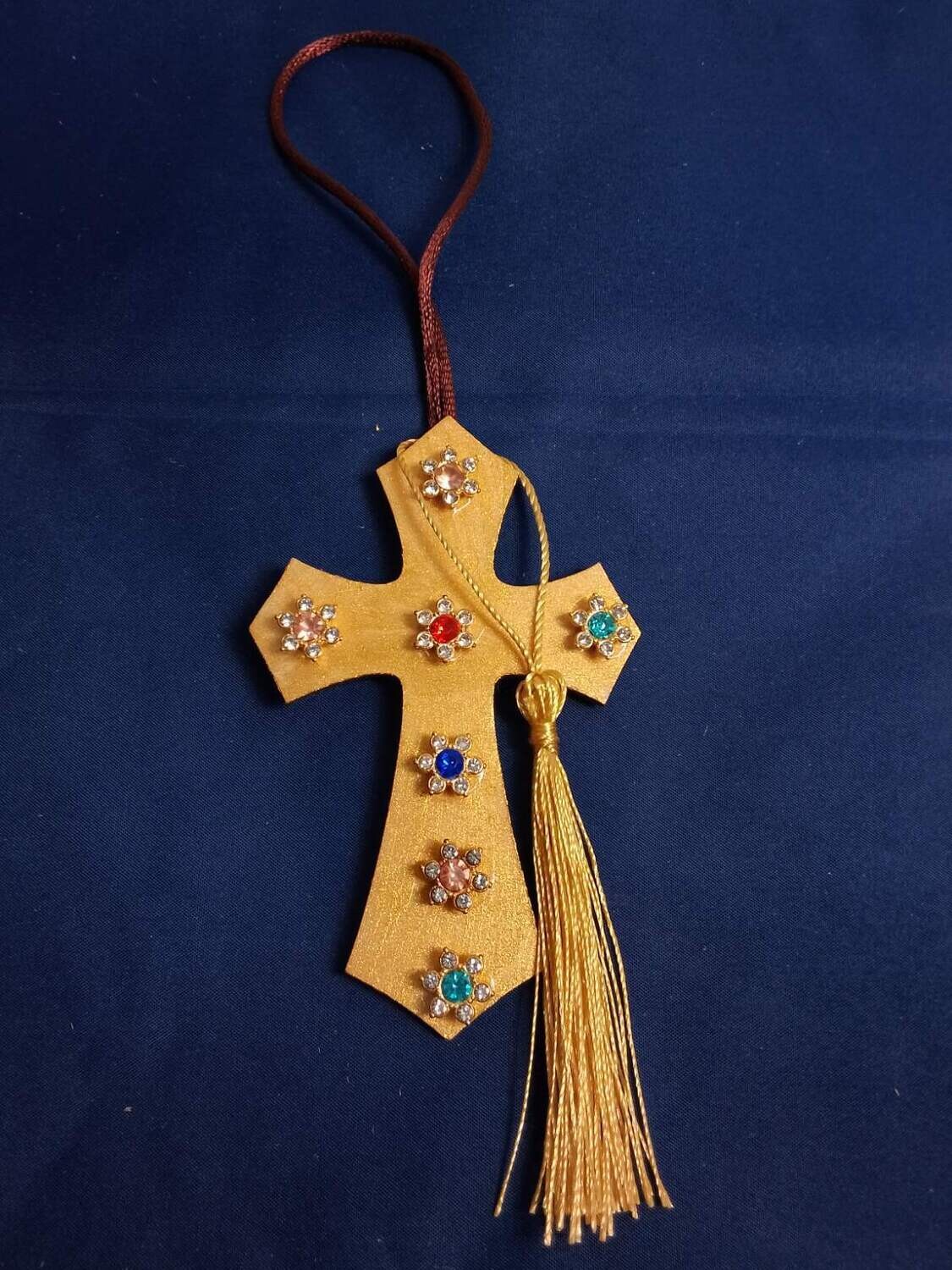 Handmade wooden cross, 11x7cm