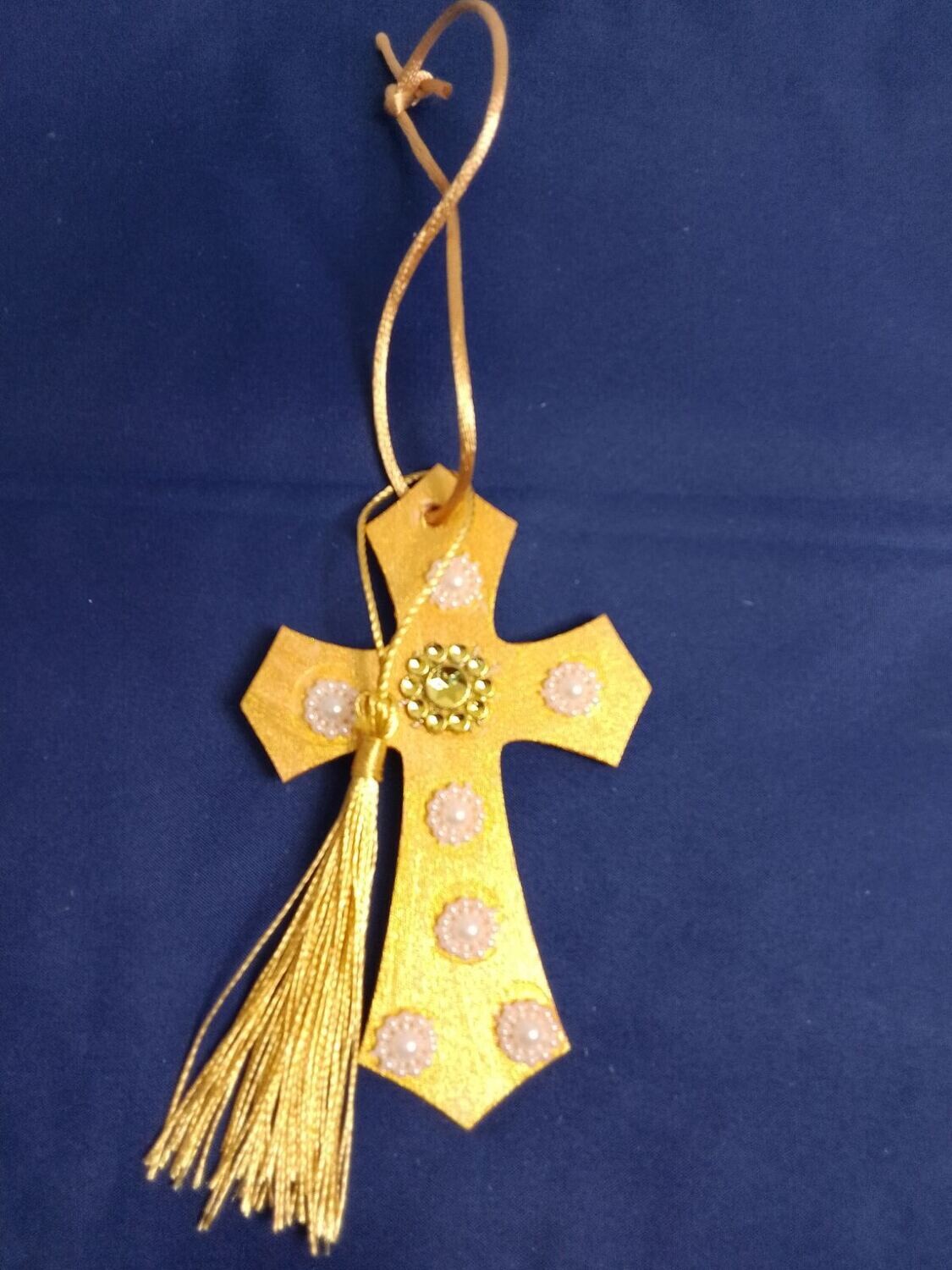 Handmade wooden cross, 11x7cm