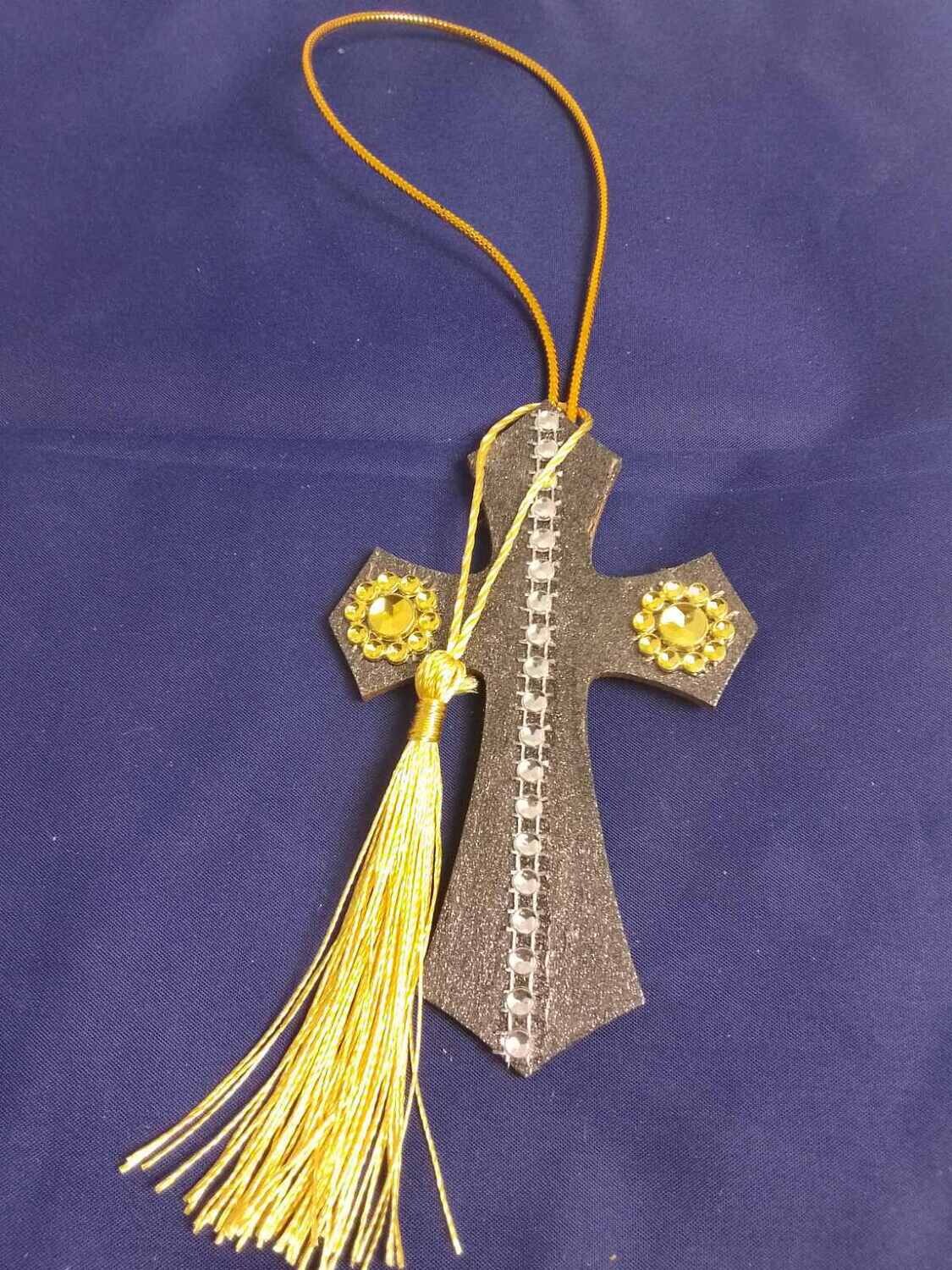Handmade wooden cross 11x7cm