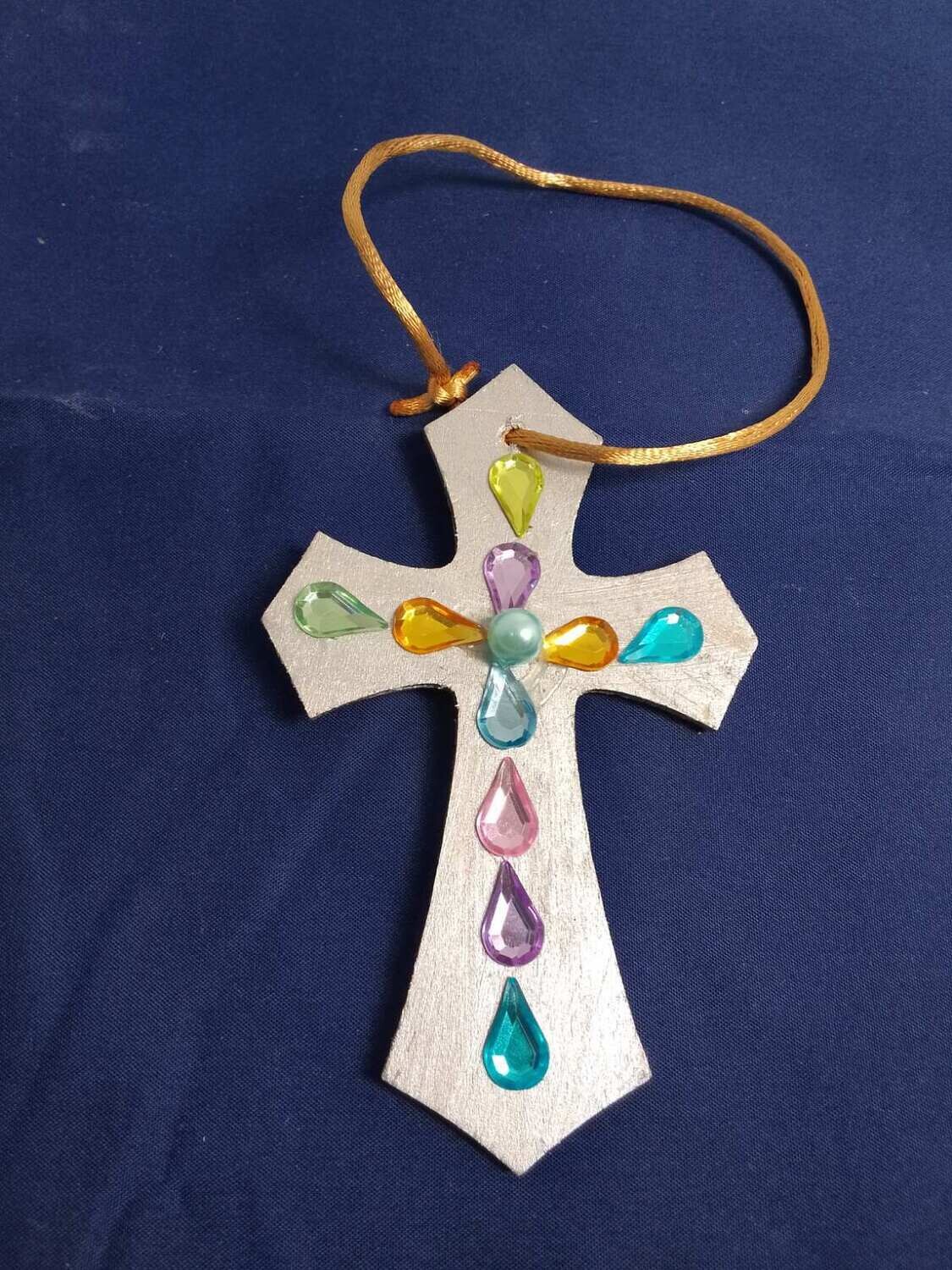 Handmade wooden cross 11x7cm