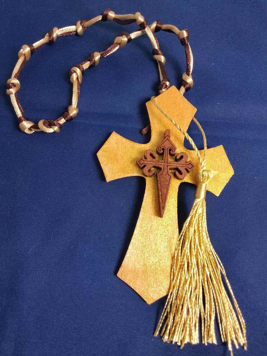 Handmade wooden cross 11x7cm