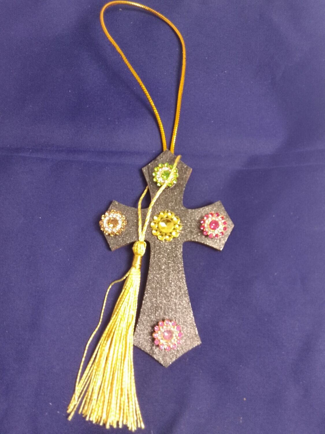 Handmade wooden cross 11x7cm
