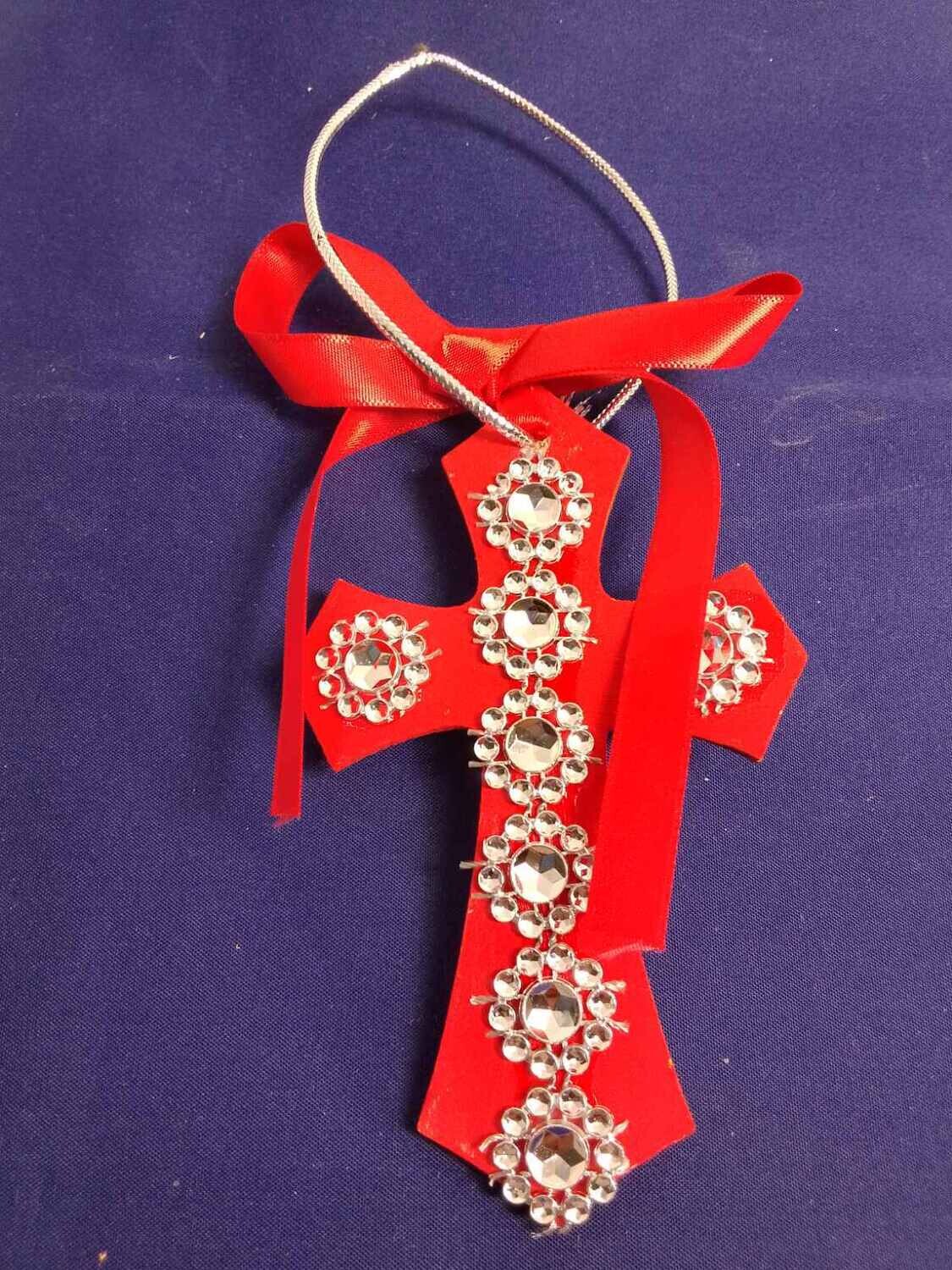 Handmade wooden cross 11x7cm
