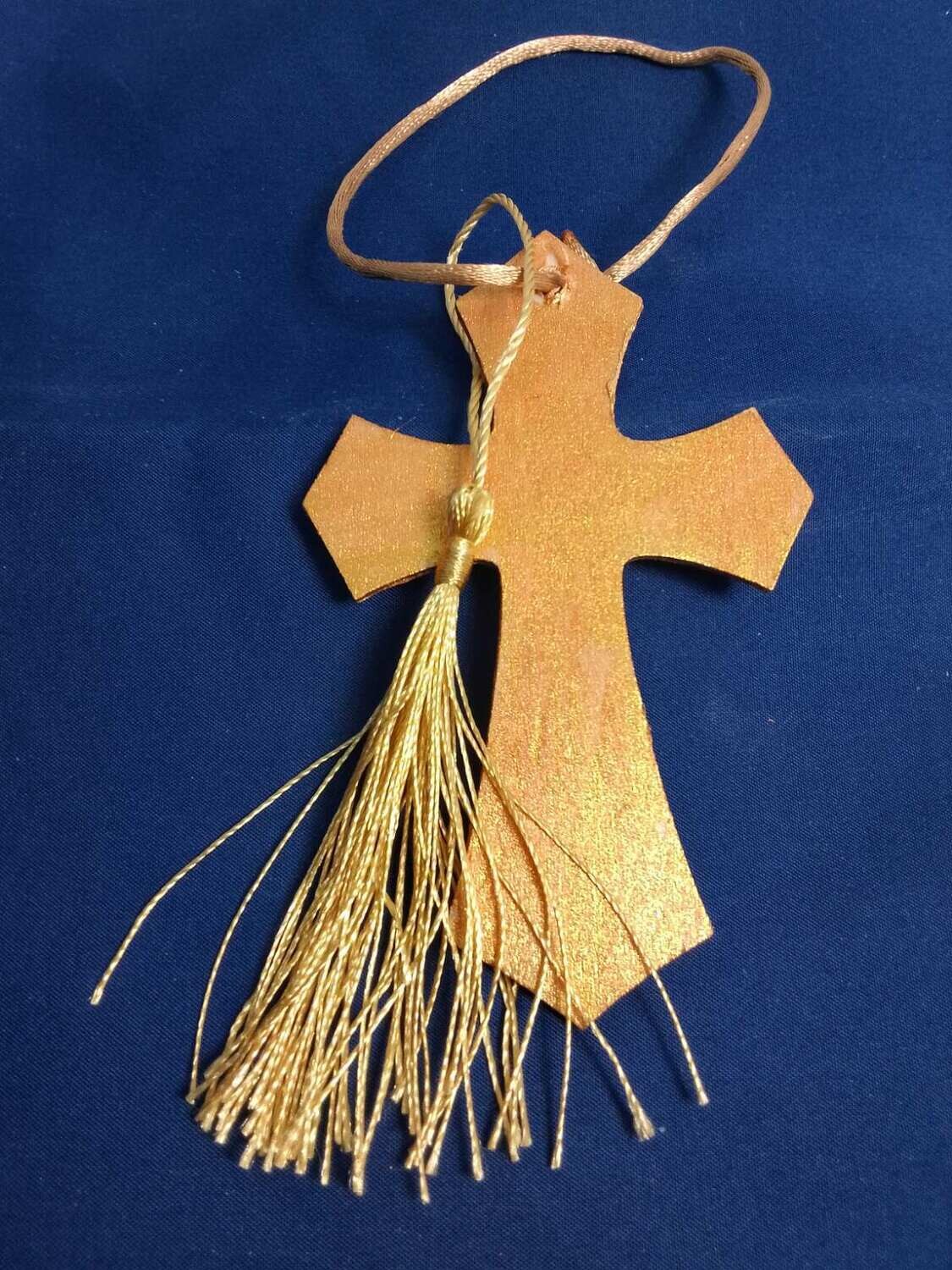 Handmade wooden cross 11x7cm