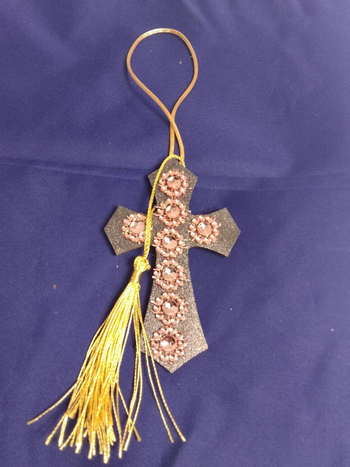 Handmade wooden cross 11x7cm