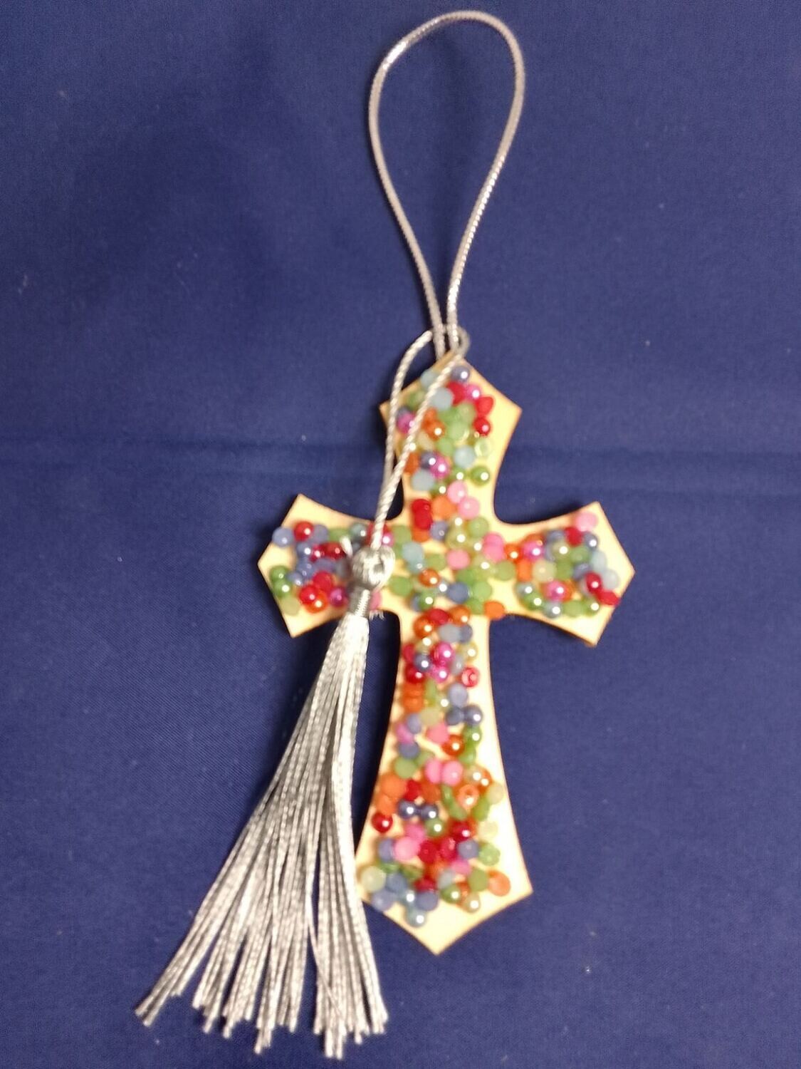 Handmade wooden cross 11x7cm