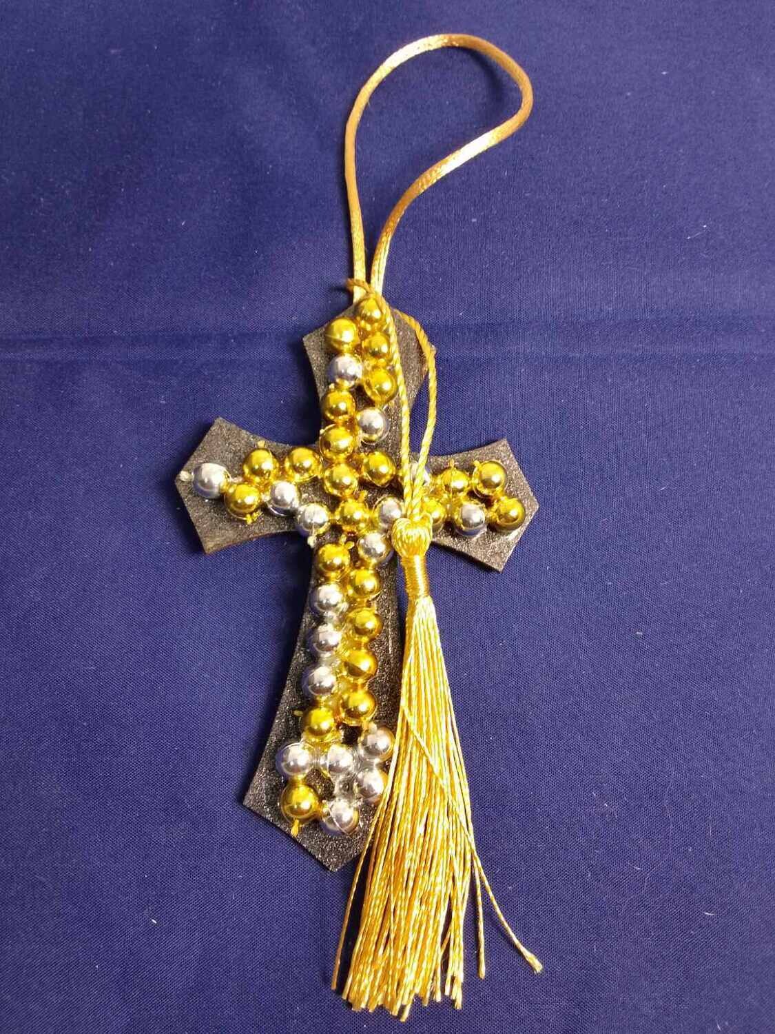 Handmade wooden cross 11x7cm