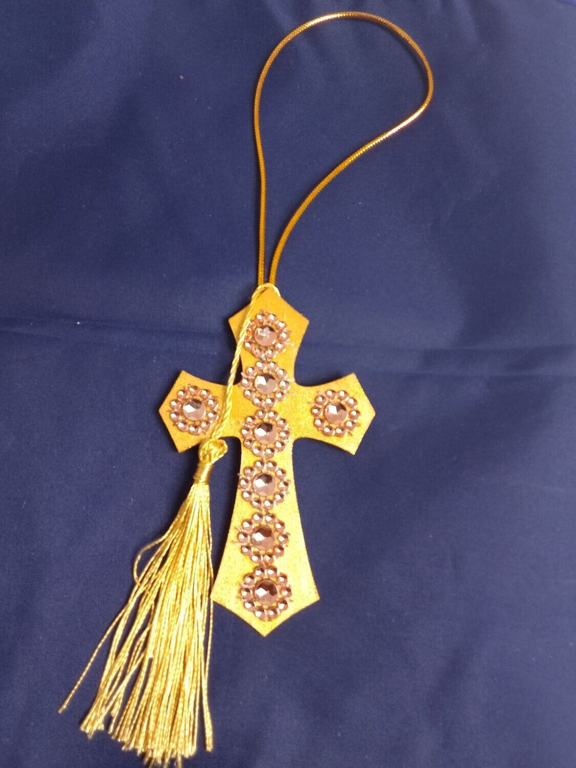Handmade wooden cross 11x7cm