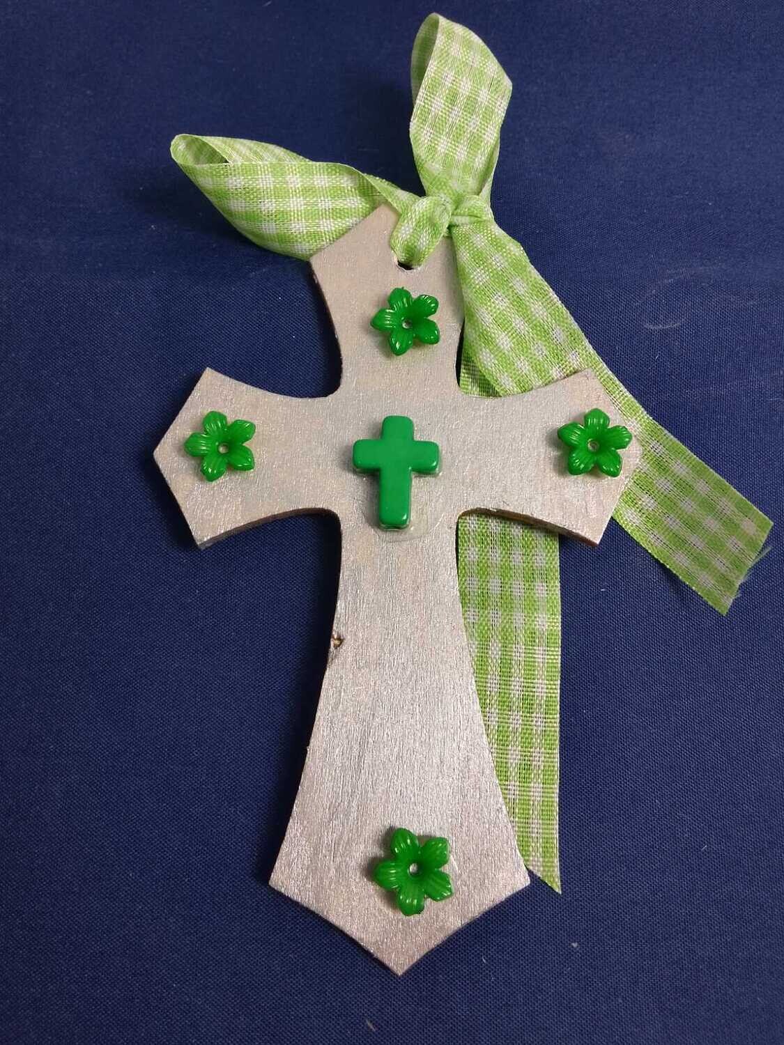 Handmade wooden cross 11x7cm