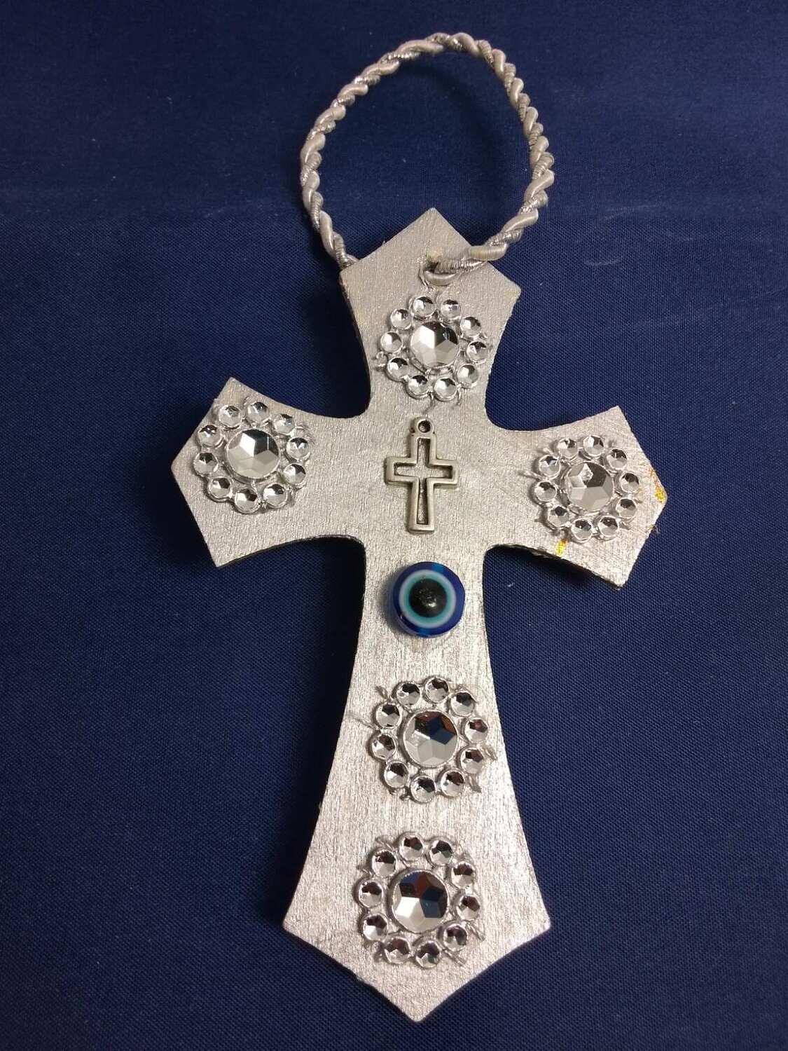 Handmade wooden cross 11x7cm