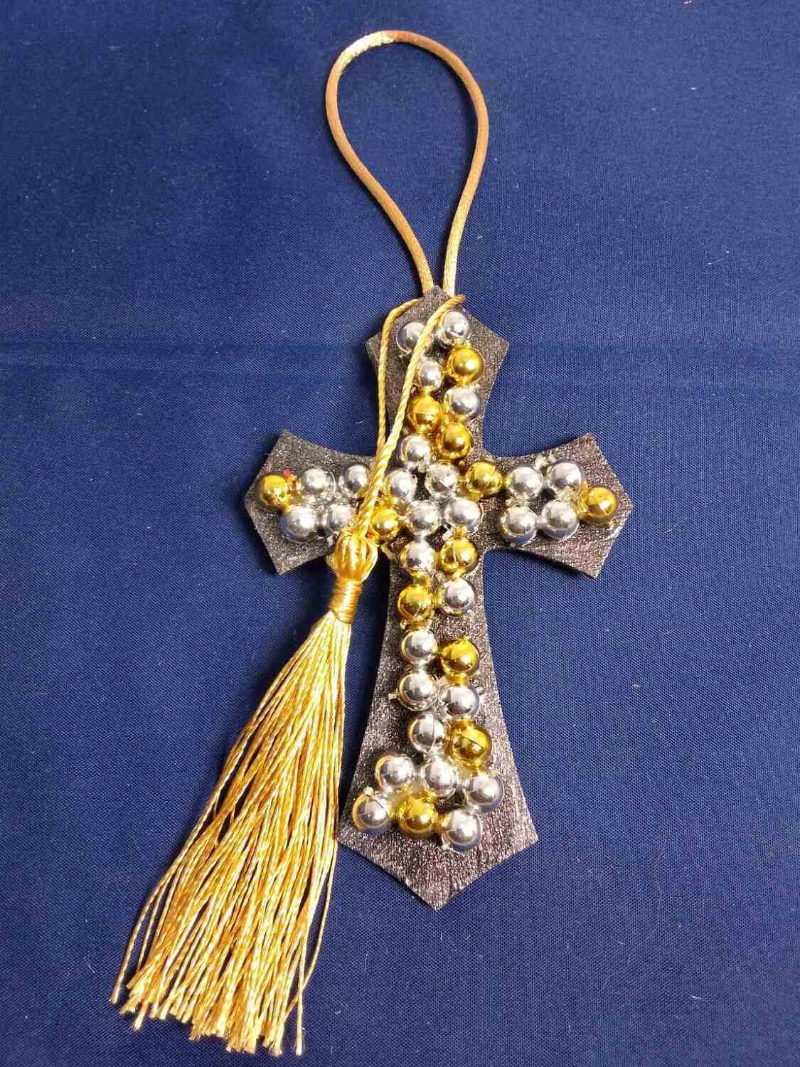 Handmade wooden cross 11x7cm