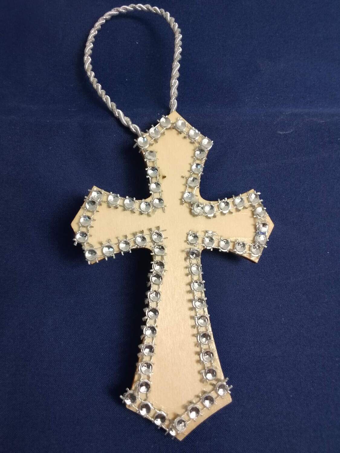 Handmade wooden cross 11x7cm