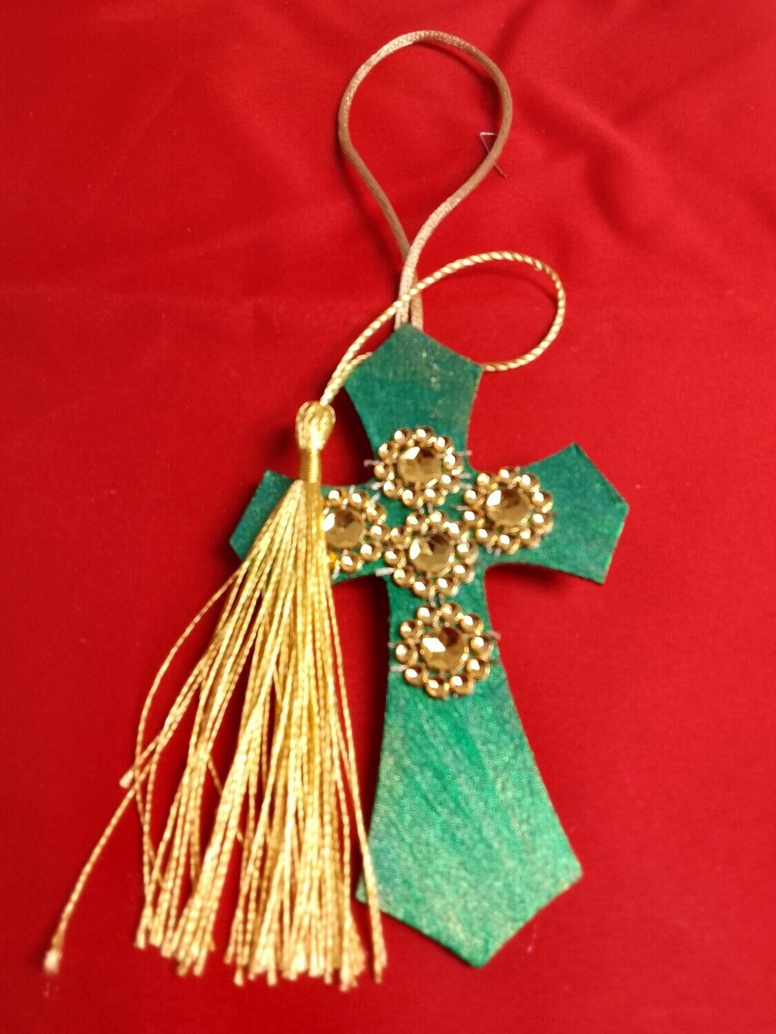 Handmade wooden cross 11x7cm
