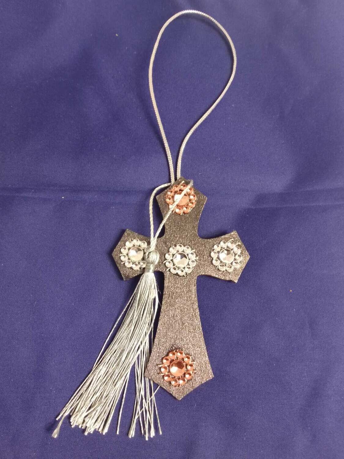 Handmade wooden cross 11x7cm