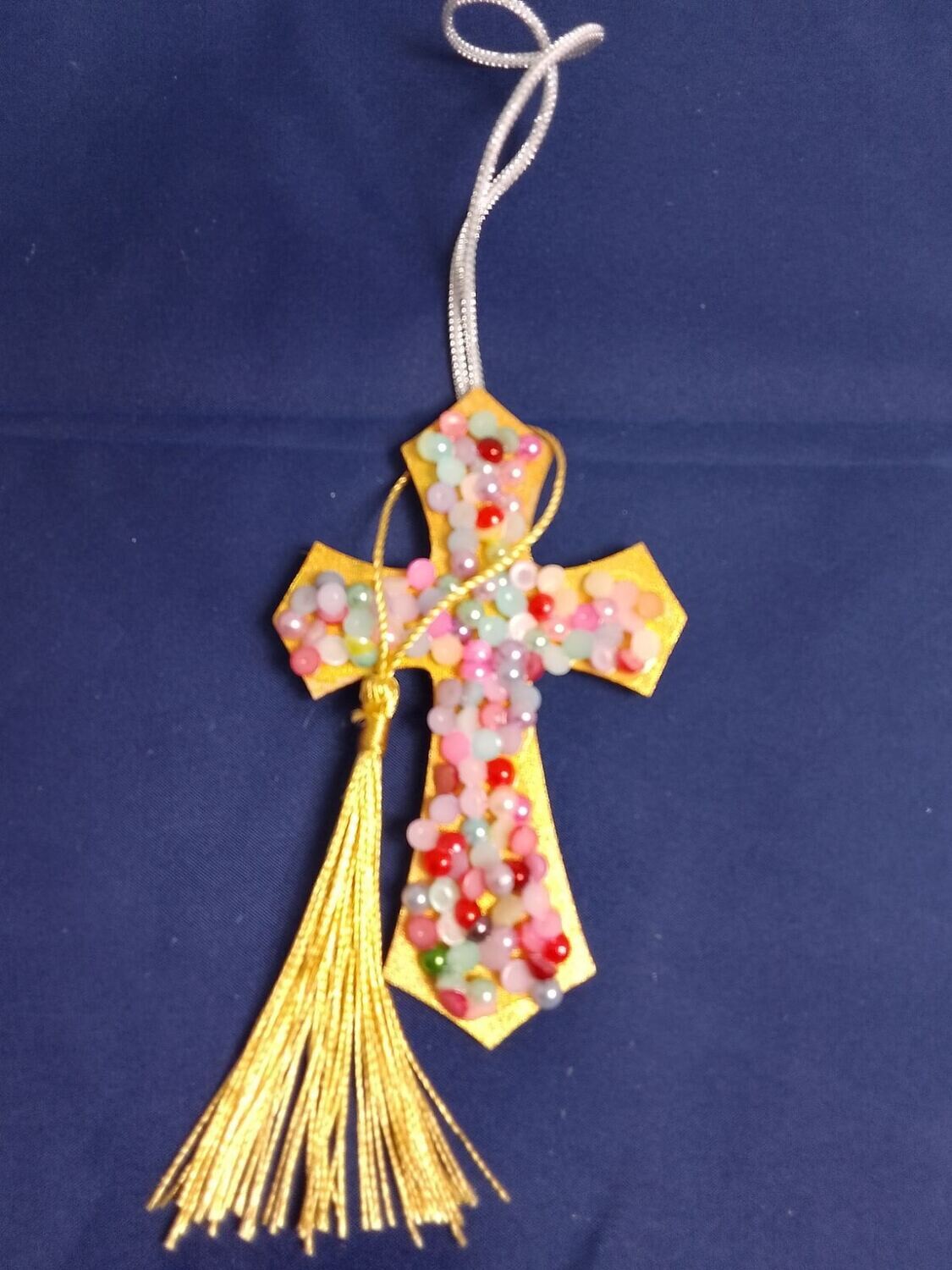 Handmade wooden cross 11x7cm