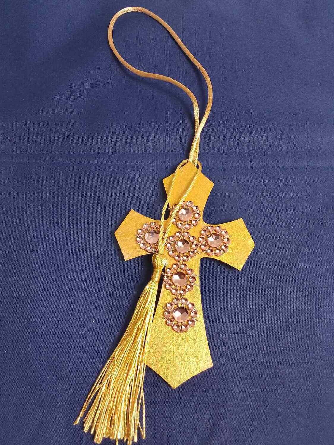 Handmade wooden cross 11x7cm