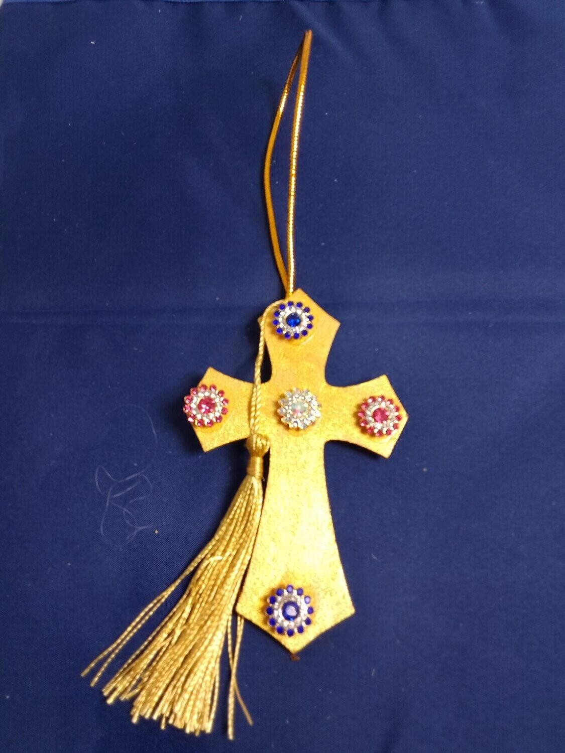 Handmade wooden cross 11x7cm